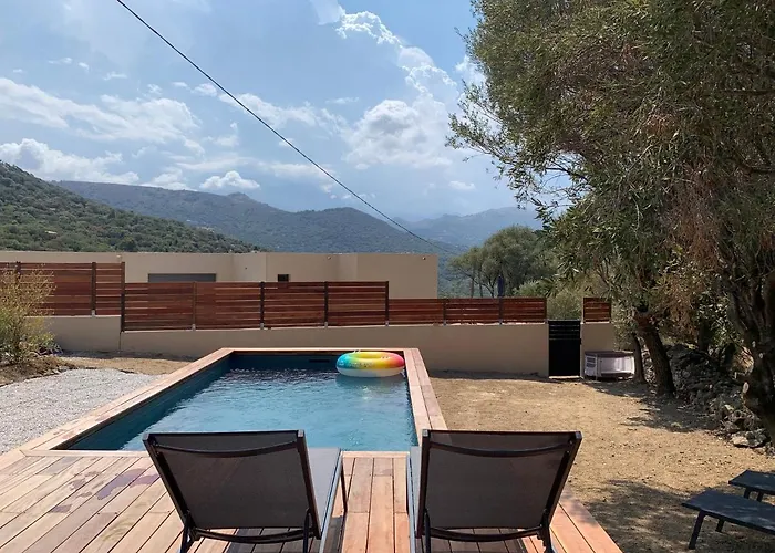 Maison Neuve Avec Piscine Feriehus *